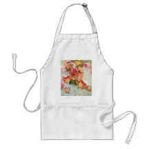 Dry roses vintage design aprons