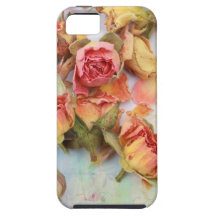 Dry roses vintage design iPhone 5 case