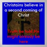 DSC00273, Christains believe in a second coming... Print