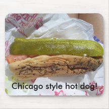 DSCN1075, Chicago style hot dog! Mouse Mat