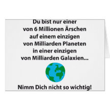 Du bist nur einer grußkarten