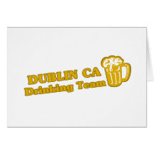 Dublin Drinking Team tee shirts Greeting Cards
