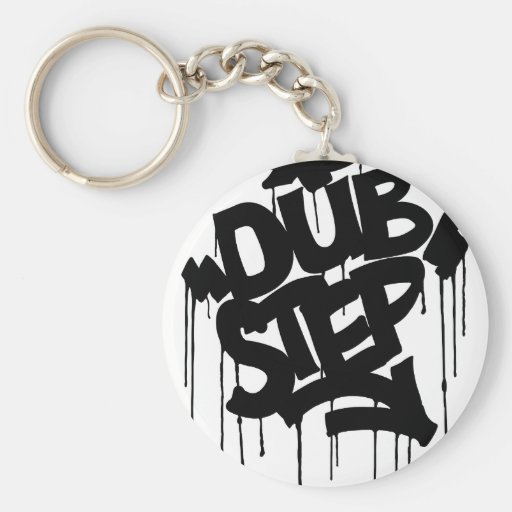 Dubstep FatCap Black Keychain