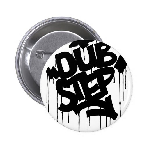 Dubstep FatCap Black Pinback Buttons