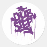 Dubstep FatCap Kush Purple Round Sticker