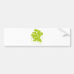 Dubstep FatCap Lime Bumper Stickers