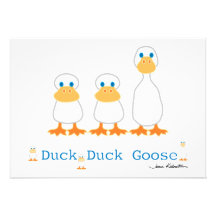 Duck Duck Goose Invitation
