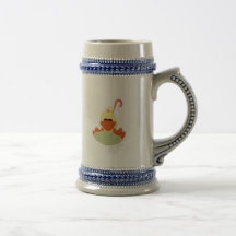 Duck in Umbrella Coffee Mugs