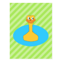 Duck Swimming in a Pond. Post Cards