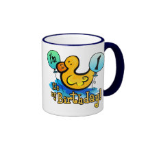 Ducky 1st Birthday Mug