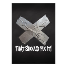 Duct Tape Should Fix It Personalized Announcements