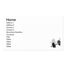 Dumbells Business Card Template