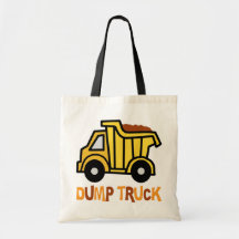 Dump Truck Canvas Bags