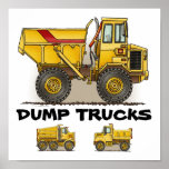 Dump Truck Poster Print