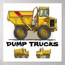 Dump Truck Poster Print