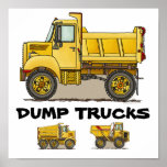 Dump Truck Poster Print
