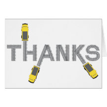 Dump Truck Thank You Card