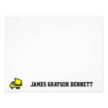 Dump Truck Thank You Note Announcement