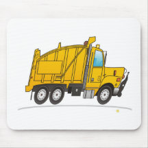 Dump Truck Yellow Mouse Pad