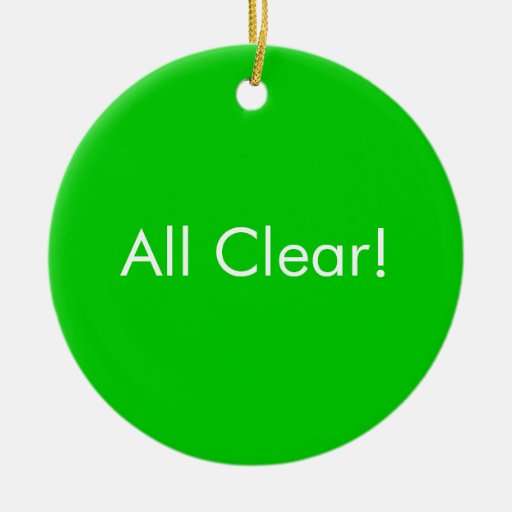 Dumping in Progress / All Clear Bathroom door Sign Ornaments