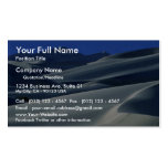 Dunes at dusk business card template