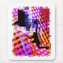 Dunk in Electric Light Chaos Mousepads
