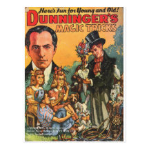 DUNNINGER PULP MAGAZINE COVER POST CARDS