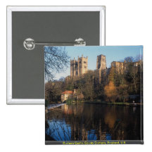 Durham Castle, County Durham, England, U.K. Pinback Buttons