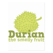 Durian the smelly fruit postcard