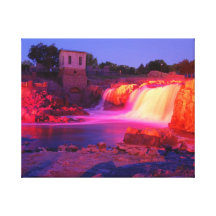 Dusk at Sioux Falls Gallery Wrapped Canvas