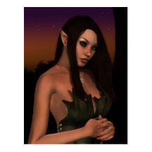 Dusk Elf Postcard