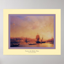 Dusk on the Golden Horn~ Ivan Aivazovsky Posters