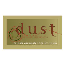 DUST Business Card,  Customisable Back