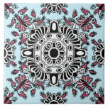 dutch antique quad red ceramic tiles