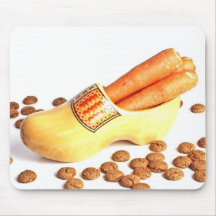 Dutch clog with carrots and ginger nuts mousemat