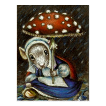 Dutch fairy mouse postcard