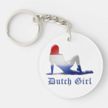 Dutch Girl Flag Key Chain