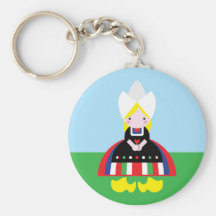 Dutch girl key chain