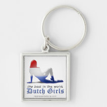Dutch Girls are Best Flag Keychains