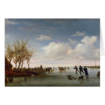 Dutch landscape with Skaters cards