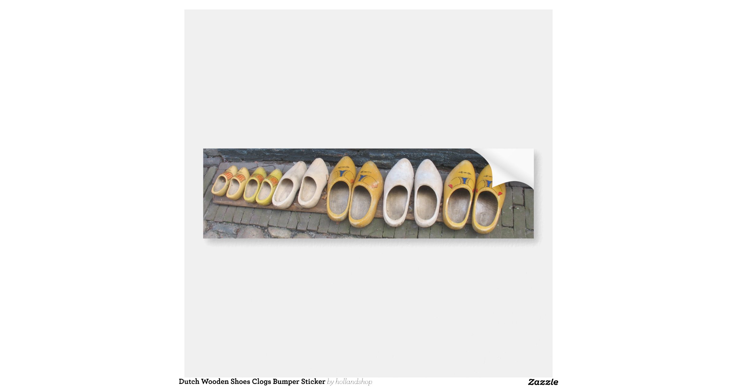 dutch_wooden_shoes_clogs_bumper_sticker