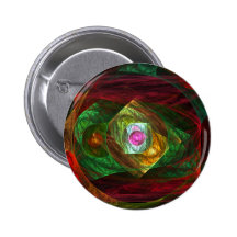 Dynamic Connections Abstract Art Button (round)