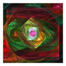 Dynamic Connections Abstract Art Personalized Invitation