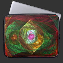 Dynamic Connections Abstract Art Laptop Sleeve laptop sleeves