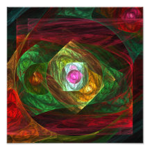 Dynamic Connections Abstract Art Photo Print