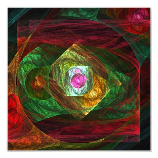 Dynamic Connections Abstract Art Photo Print