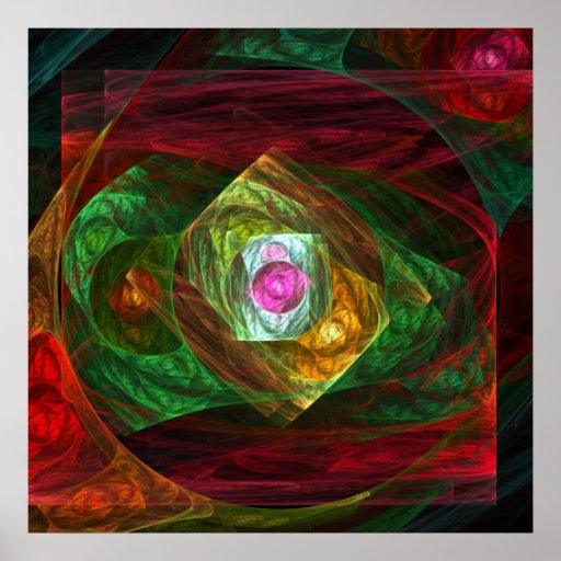 Dynamic Connections Abstract Art Print