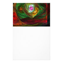 Dynamic Connections Abstract Art Stationery