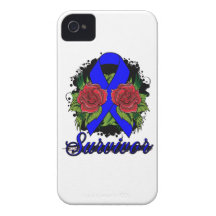 Dysautonomia Survivor Rose Grunge Tattoo iPhone 4 Cover