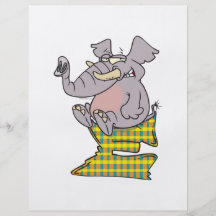 E is for elephant abc letter cartoon flyer design